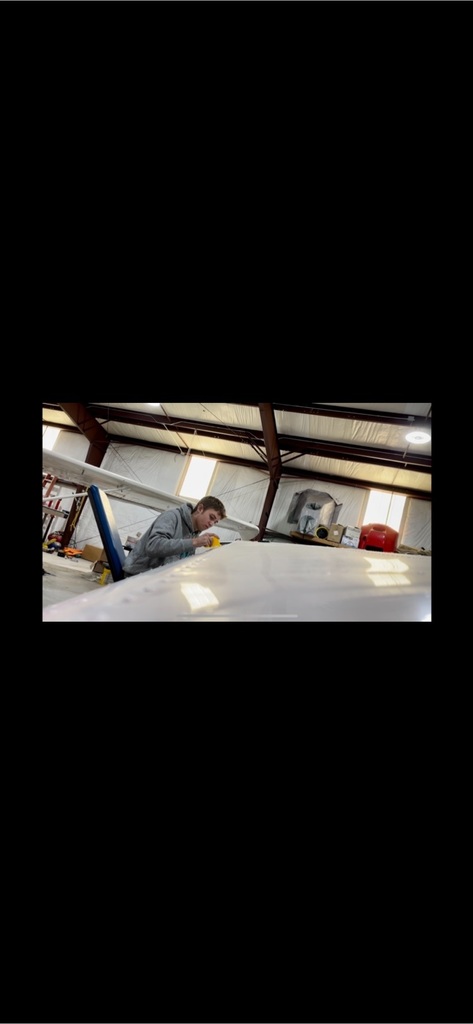 Installing Teflon on a Beechcraft wing